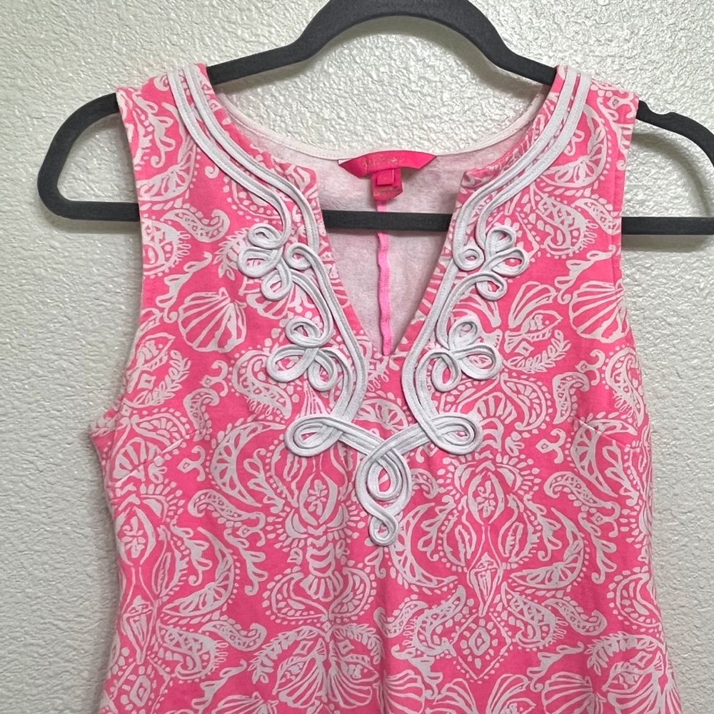Lilly Pulitzer Harper Sleeveless Shift Dress Havana Pink Clawdia Small - Picture 3 of 8